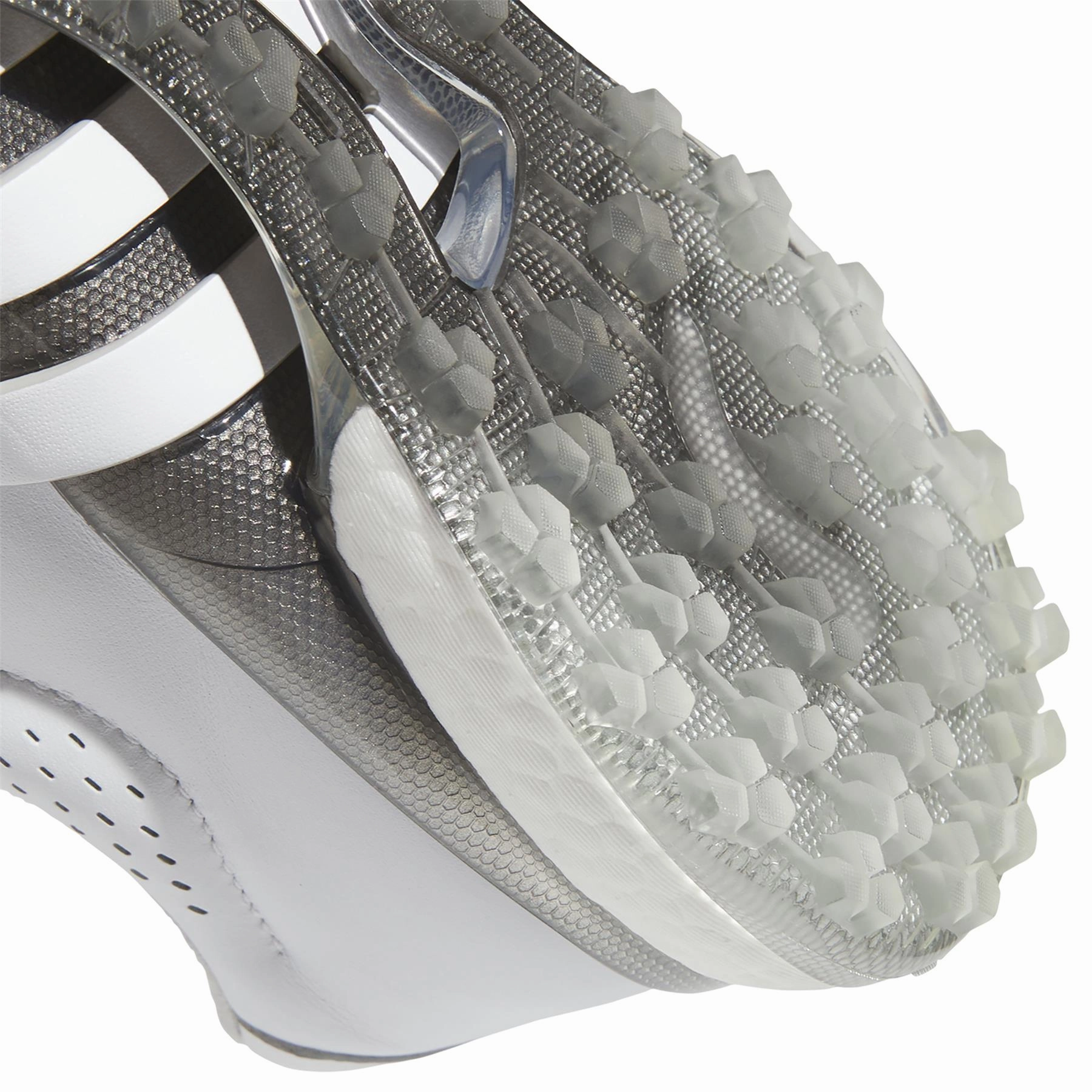 Tour360 25 Spikeless Golf Shoes White/Silver Adidas Men's Sportswear
