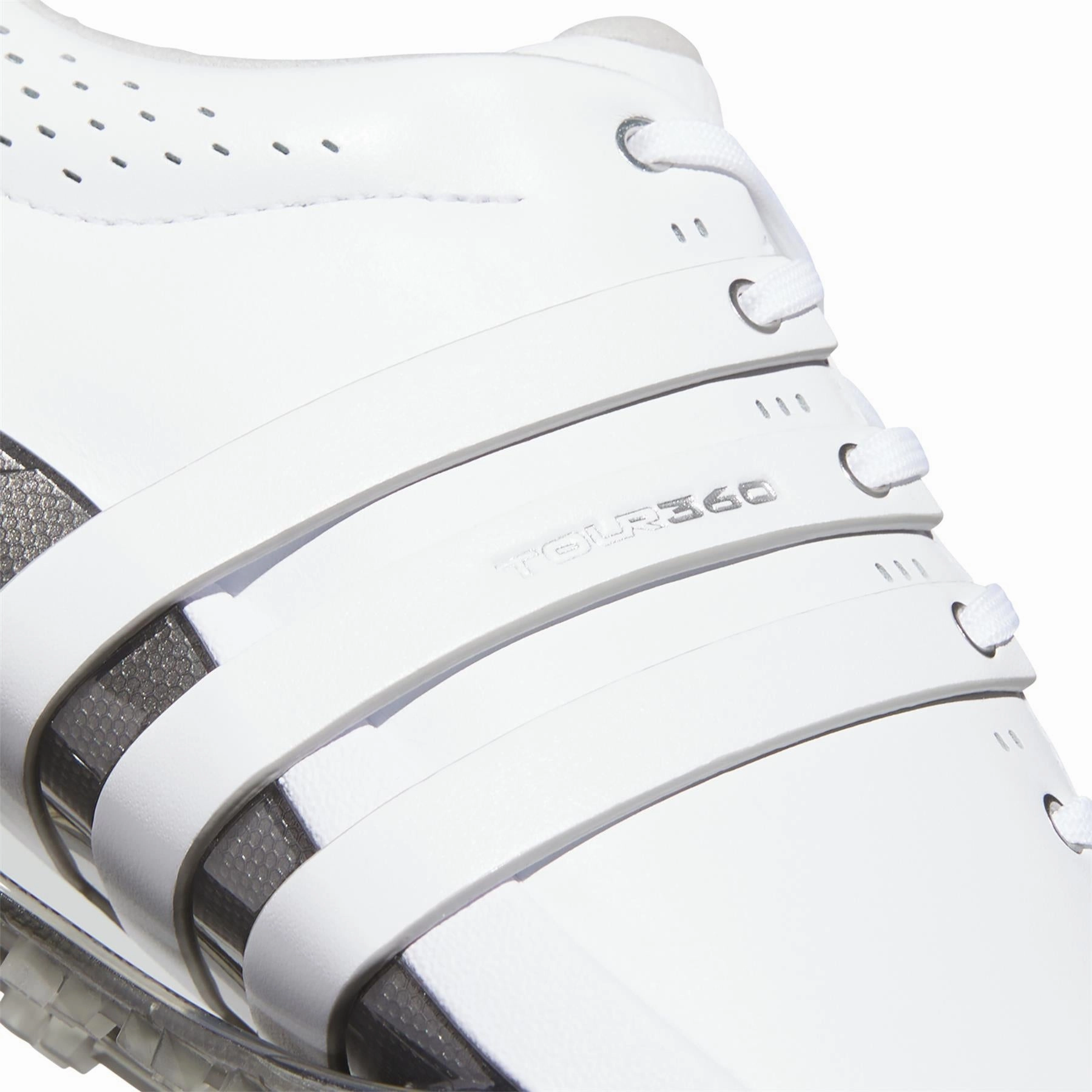 Tour360 25 Spikeless Golf Shoes White/Silver Adidas Men's Sportswear