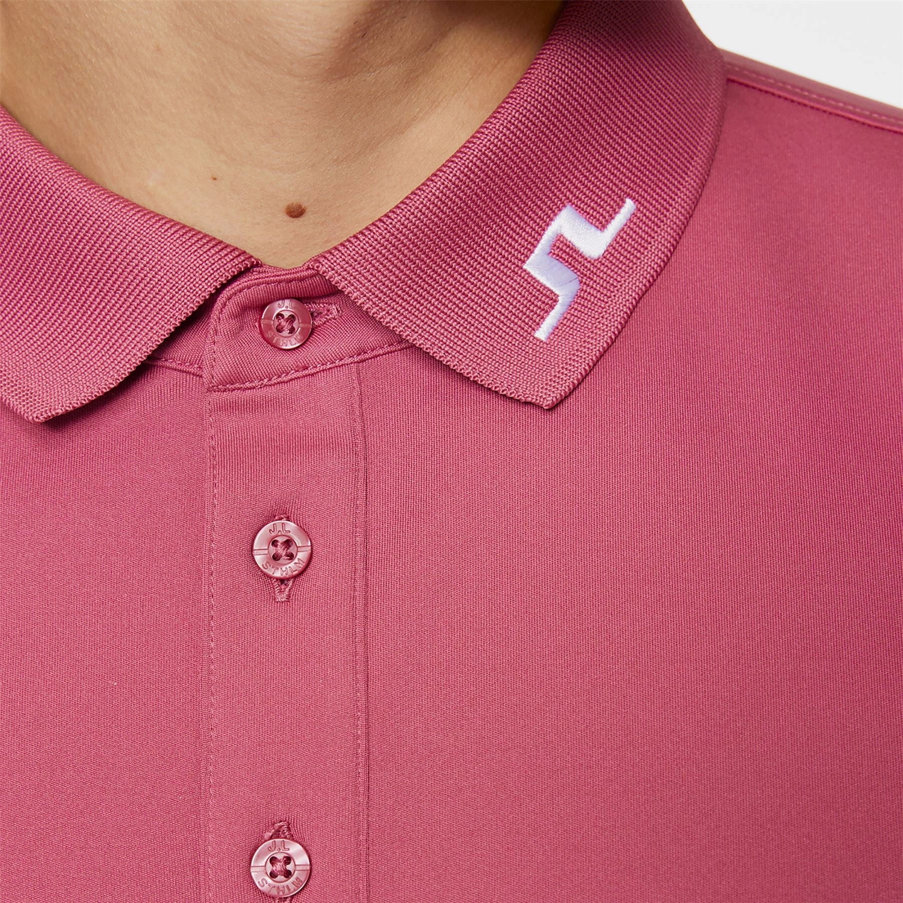 Tour Tech Polo Rose Wine J.Lindeberg Golfwear for Men