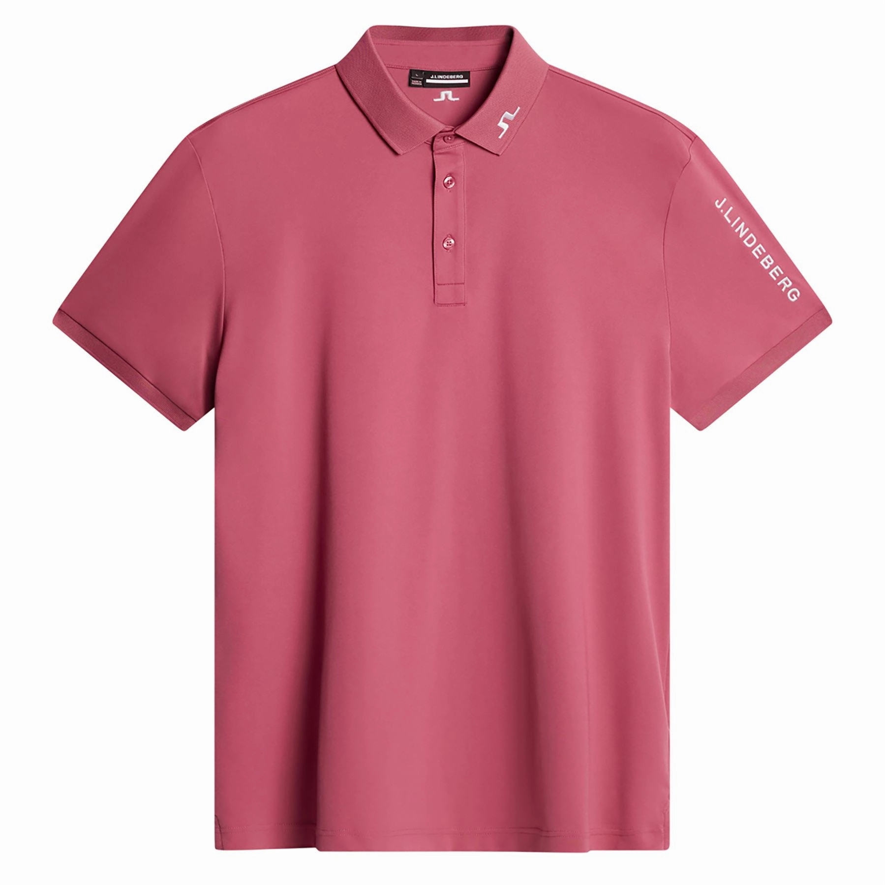 Tour Tech Polo Rose Wine J.Lindeberg Golfwear for Men