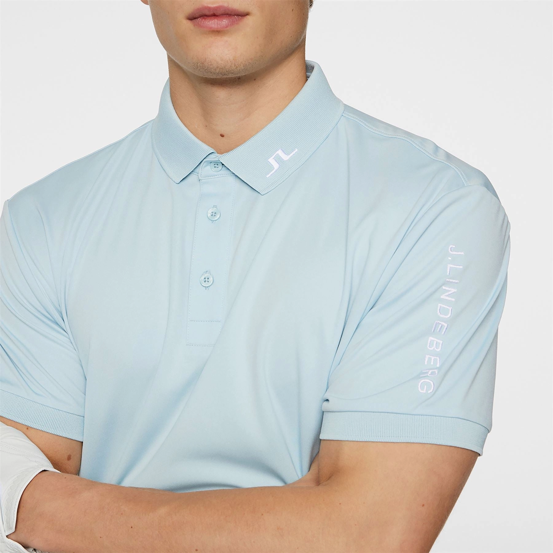 Tour Tech Polo Winter Sky J.Lindeberg Golfwear for Men