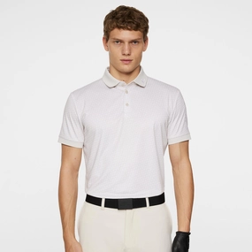 Tour Tech Print Polo Shadow Bridge Moonbeam Premium J.Lindeberg menswear