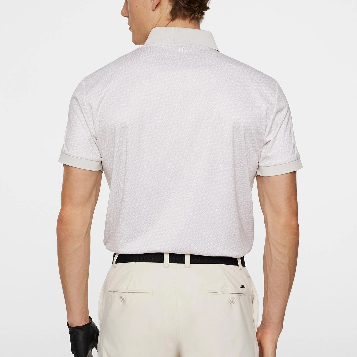 Tour Tech Print Polo Shadow Bridge Moonbeam J.Lindeberg Golfwear for Men