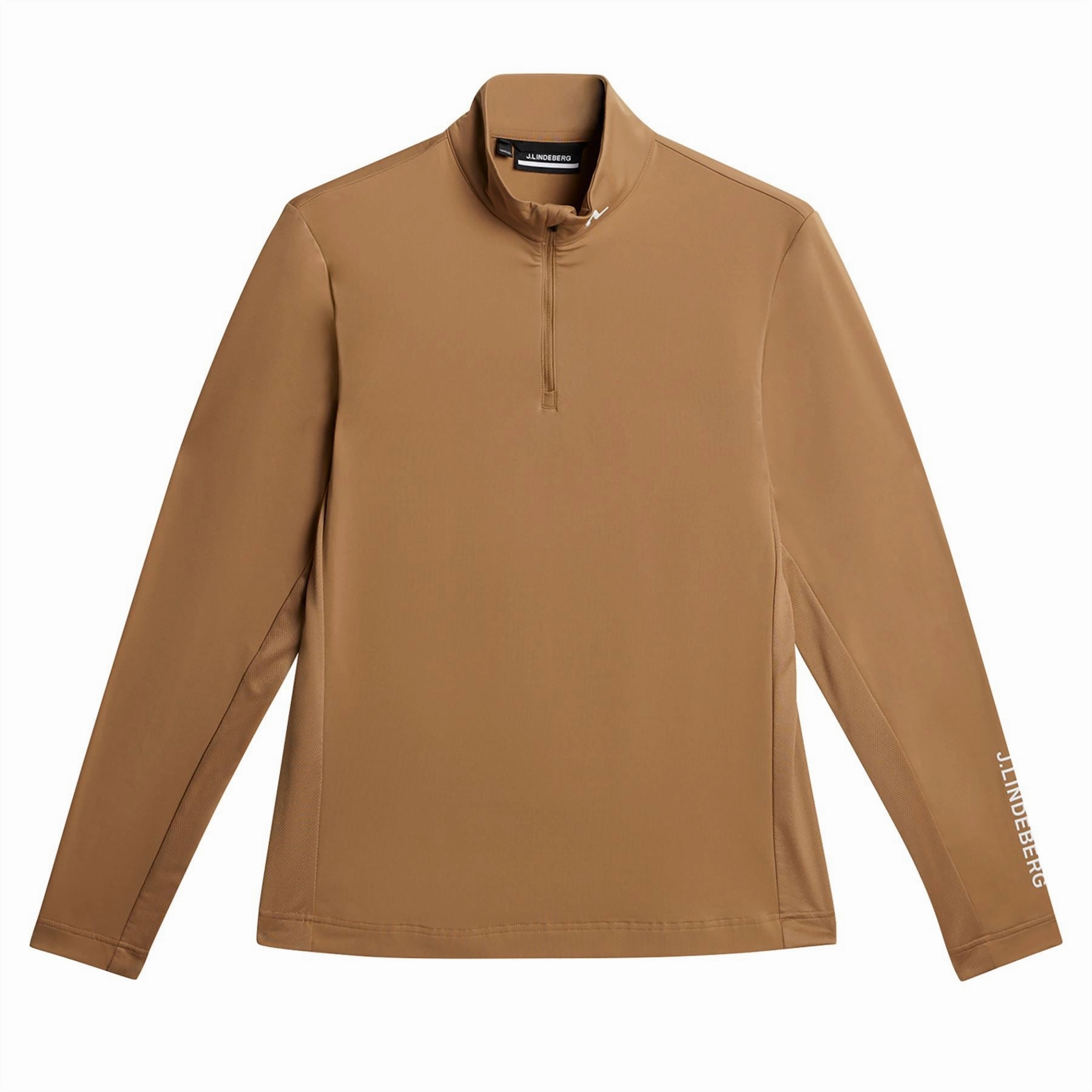 Tour Tech Quarter Zip Mid Layer Tigers Eye J.Lindeberg Golfwear for Men