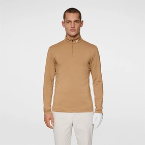Tour Tech Quarter Zip Mid Layer Tigers Eye Premium J.Lindeberg menswear
