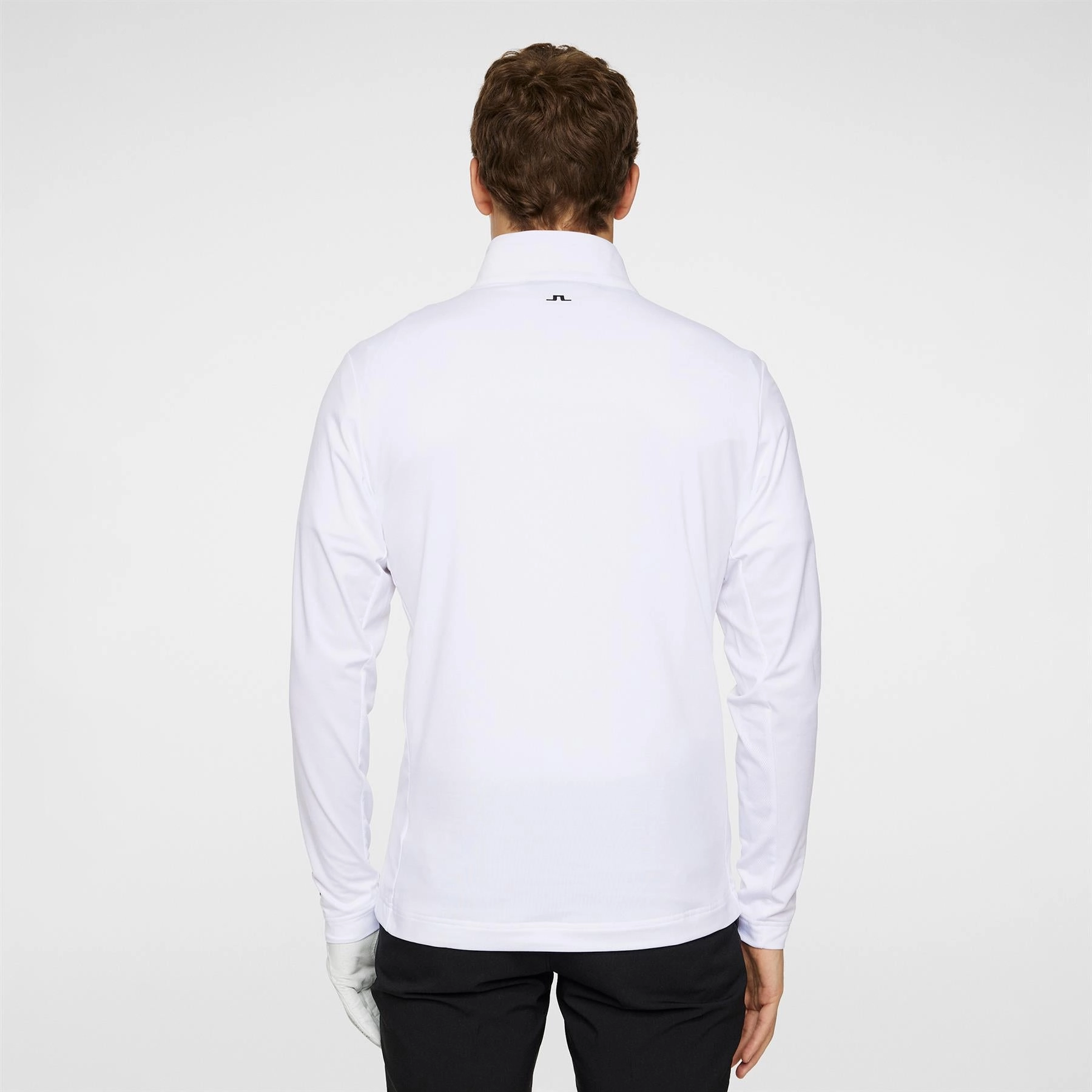 Tour Tech Quarter Zip Mid Layer White J.Lindeberg Golfwear for Men