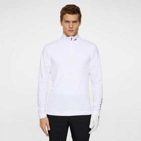 Tour Tech Quarter Zip Mid Layer White Premium J.Lindeberg menswear