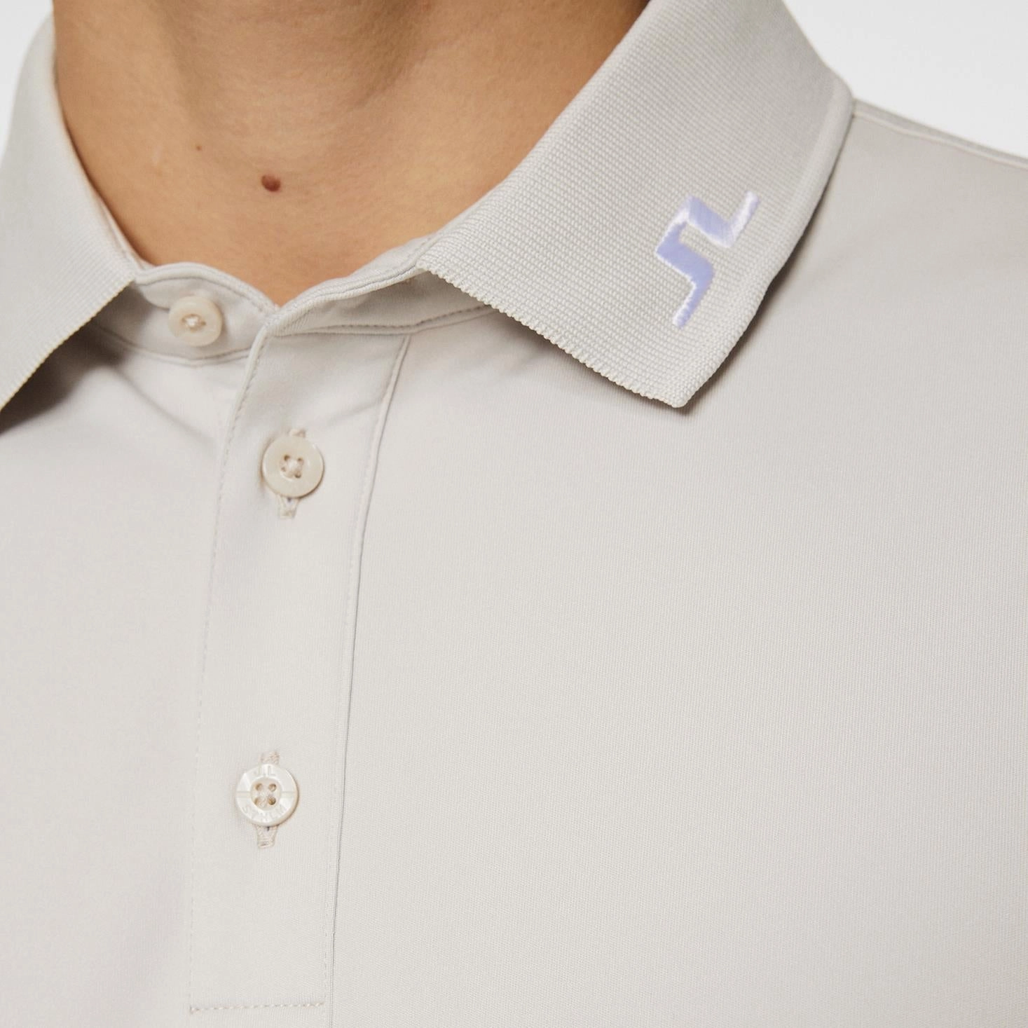Tour Tech Regular Fit Polo Moonbeam J.Lindeberg Golfwear for Men