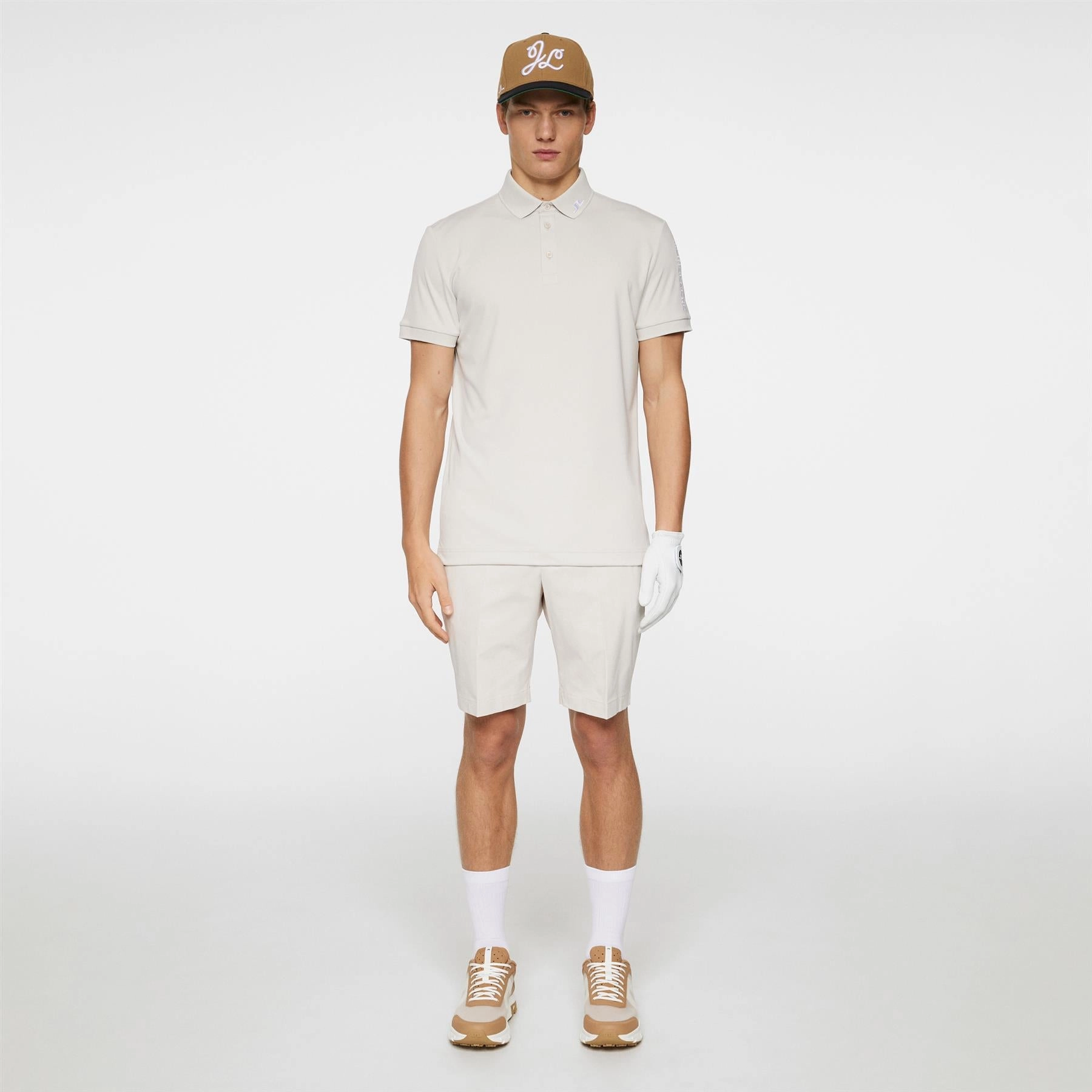 Tour Tech Regular Fit Polo Moonbeam J.Lindeberg Golfwear for Men