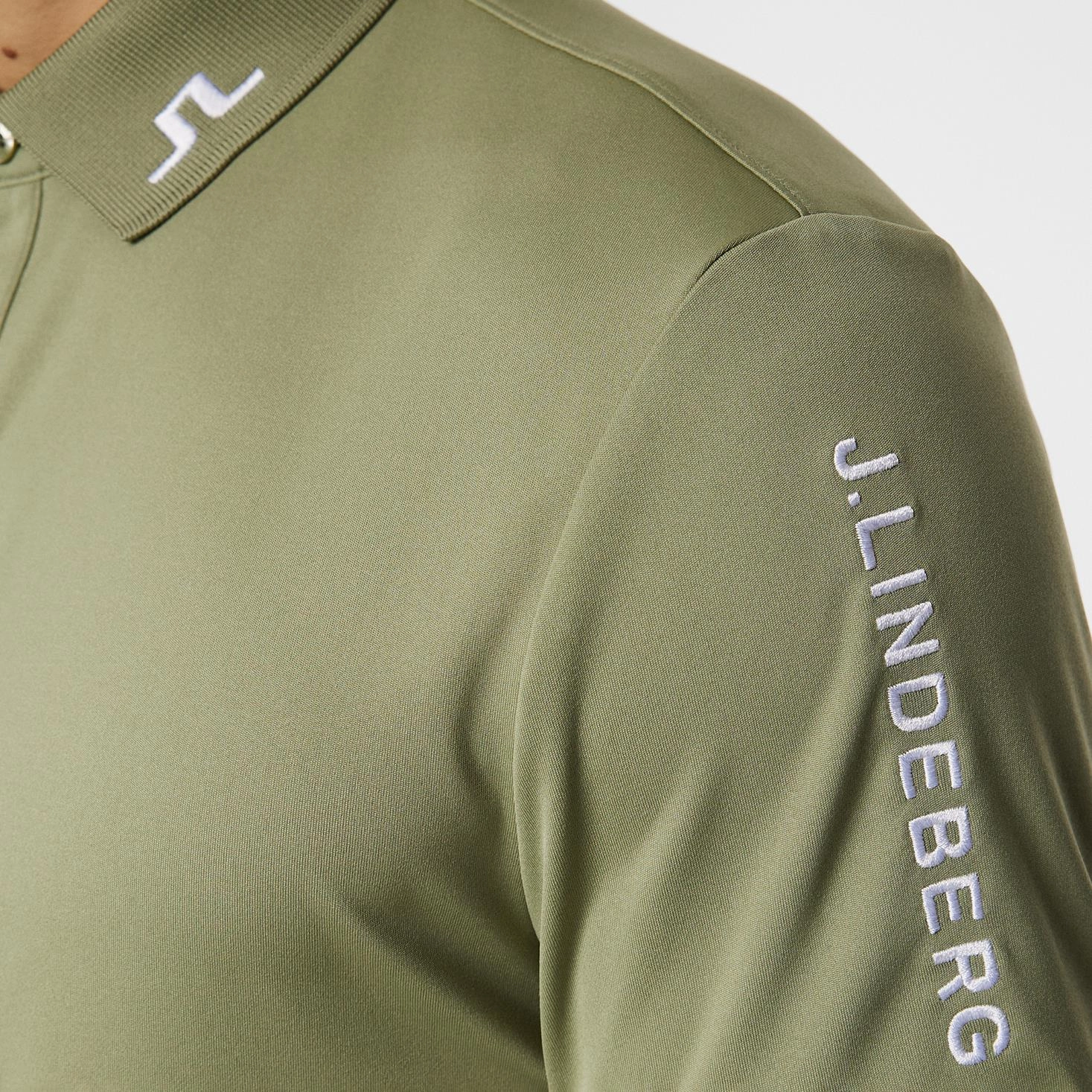Tour Tech Regular Fit Polo Oil Green J.Lindeberg Golfwear for Men
