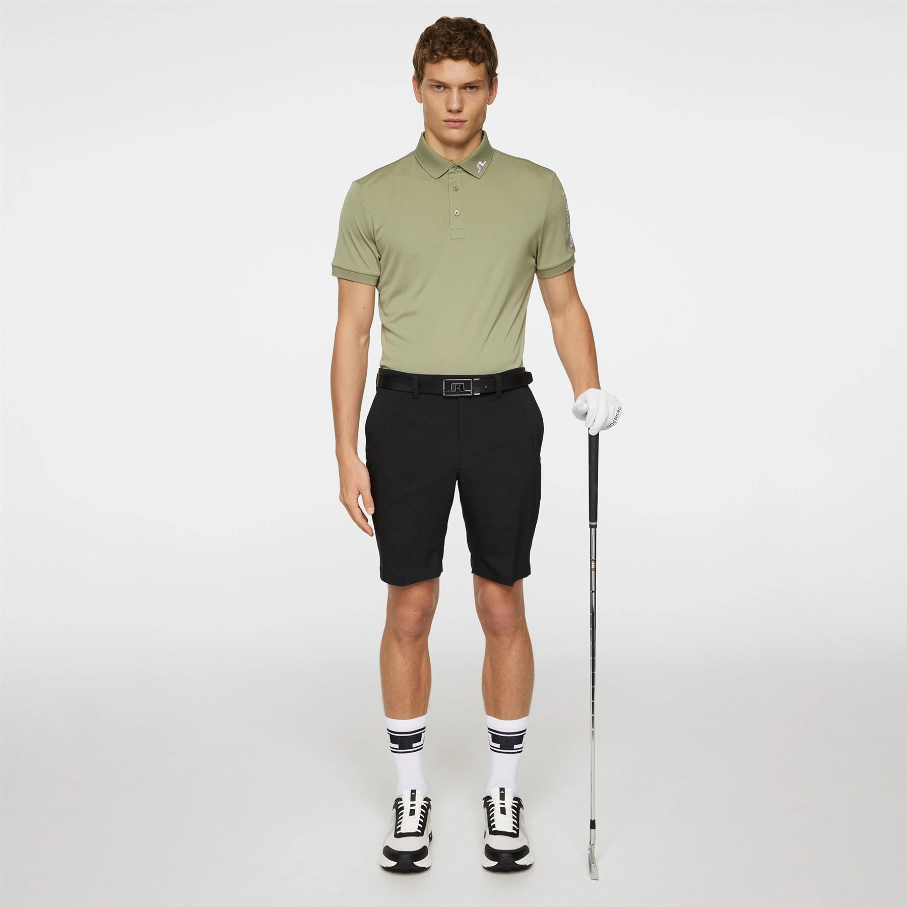 Tour Tech Regular Fit Polo Oil Green J.Lindeberg Golfwear for Men