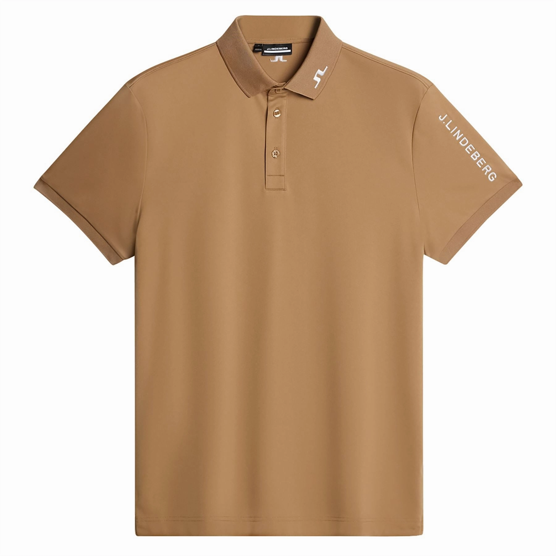 Tour Tech Regular Fit Polo Tigers Eye J.Lindeberg Golfwear for Men