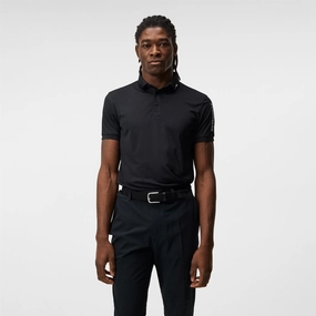 Tour Tech Regular Fit TX Jersey Polo Black Premium J.Lindeberg menswear