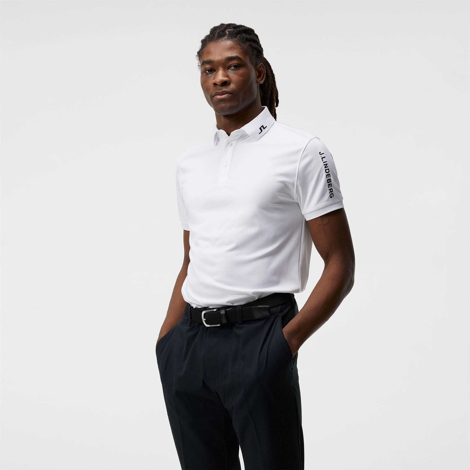 Tour Tech Regular Fit TX Jersey Polo White Premium J.Lindeberg menswear