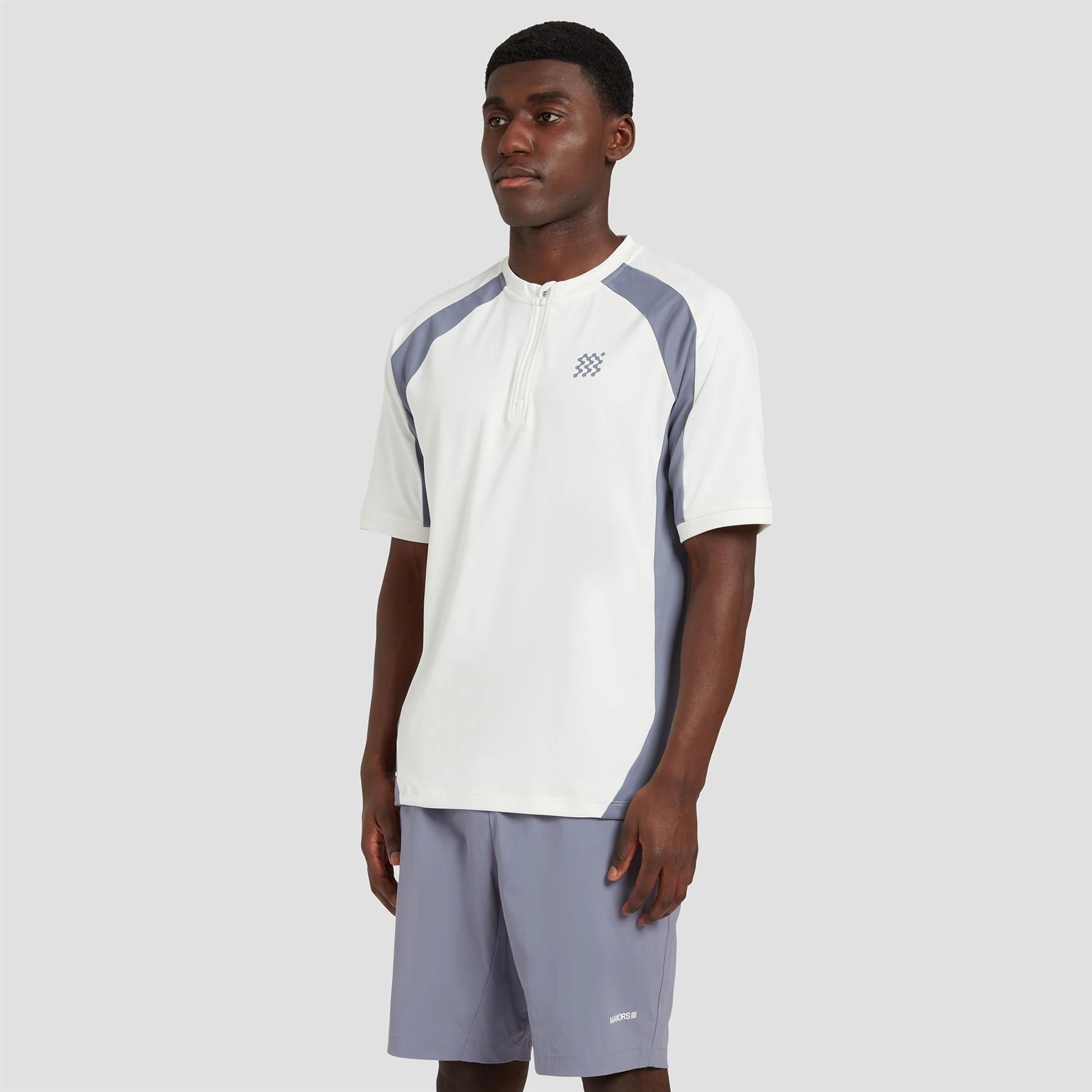 Tour Zip Polo Blue Manors mens classic apparel