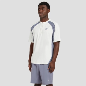 Tour Zip Polo Blue Manors mens classic apparel