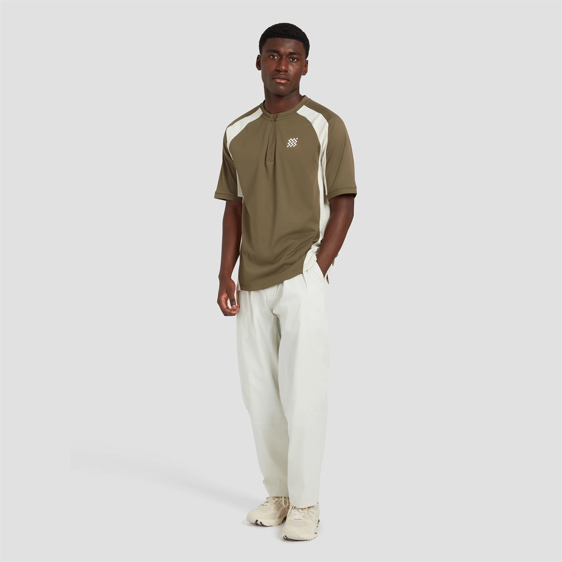 Tour Zip Polo Olive Manors Men's Classic Apparel