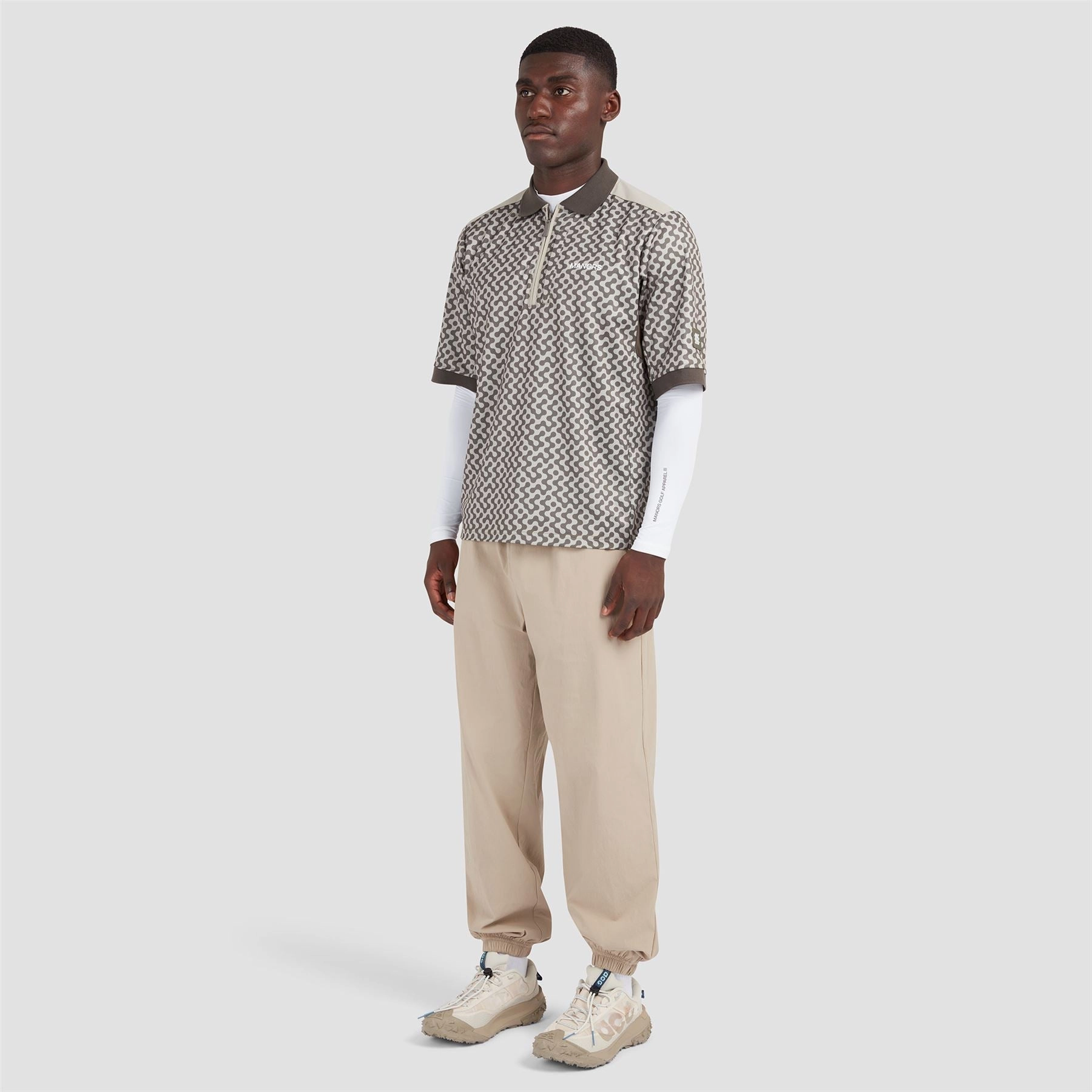 Track Bottom Greige Manors mens classic apparel