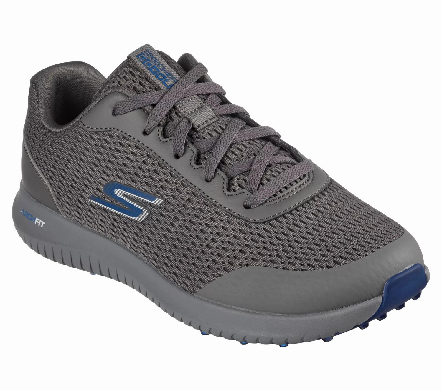 Track Move Skechers Max Go Golf Max Fairway 3 Men's Golf Shoes 214029 Charcoal Navy Medium Street Glide Sock-Fit Sneakers, Slip-Resistant Shoes