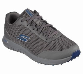 Track Move Skechers Max Go Golf Max Fairway 3 Men's Golf Shoes 214029 Charcoal Navy Medium Street Glide Sock-Fit Sneakers, Slip-Resistant Shoes