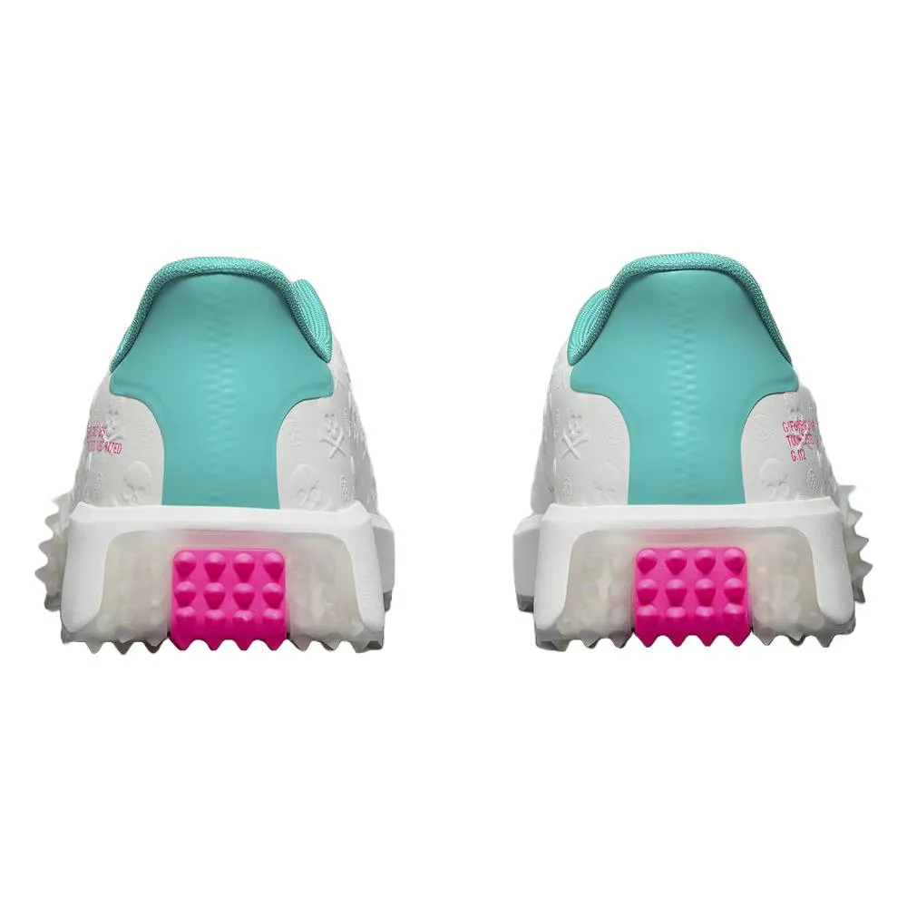 Sock-Fit Sneakers, Stretchable Shoes, Rubber Sole Shoes Gfore G.112 Embossed Skull & Tees Spikeless Golf Shoes Snow/Sardinia - SP25 Men