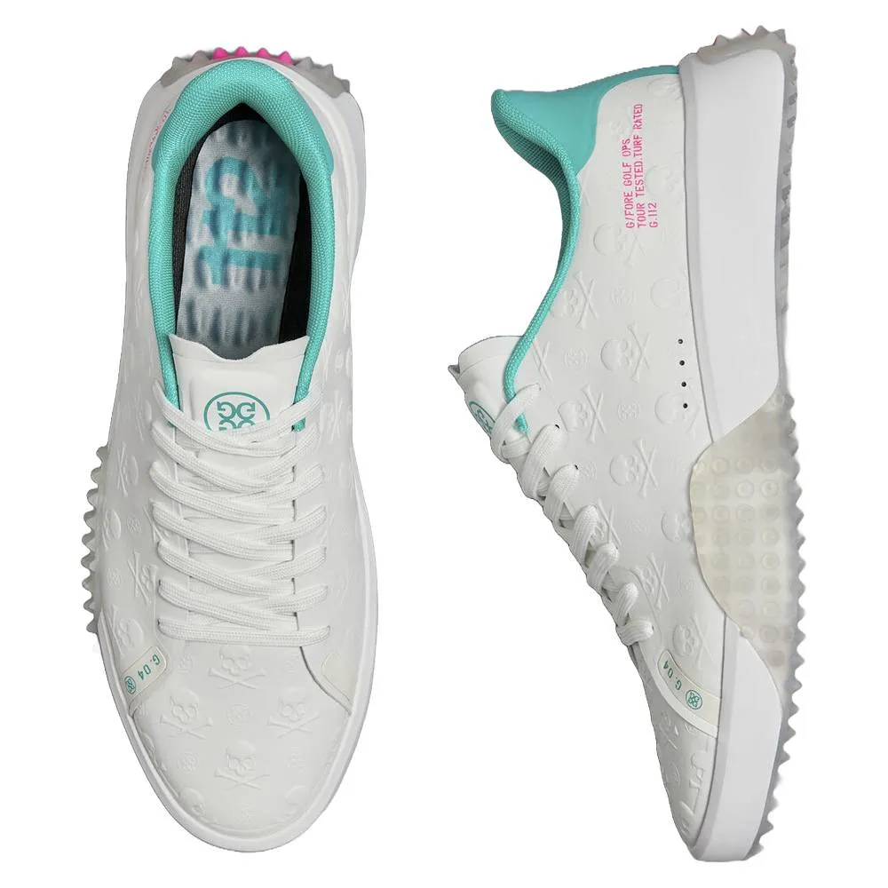 Gfore G.112 Embossed Skull & Tees Spikeless Golf Shoes Snow/Sardinia - SP25 Men Flexible Sole Shoes