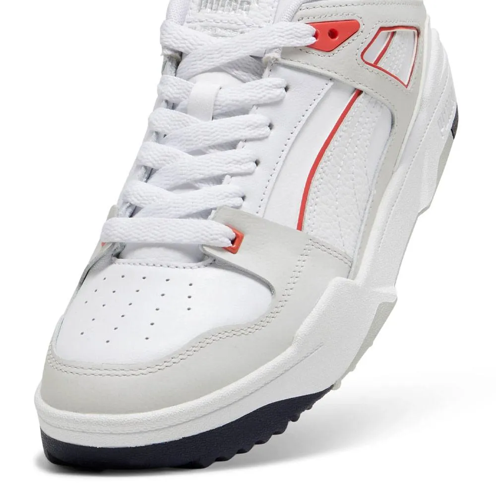 PUMA Slipstream G Spikeless Golf Shoes White/Deep Navy - 24 Men Shock Resistant Shoes, Walking Shoes
