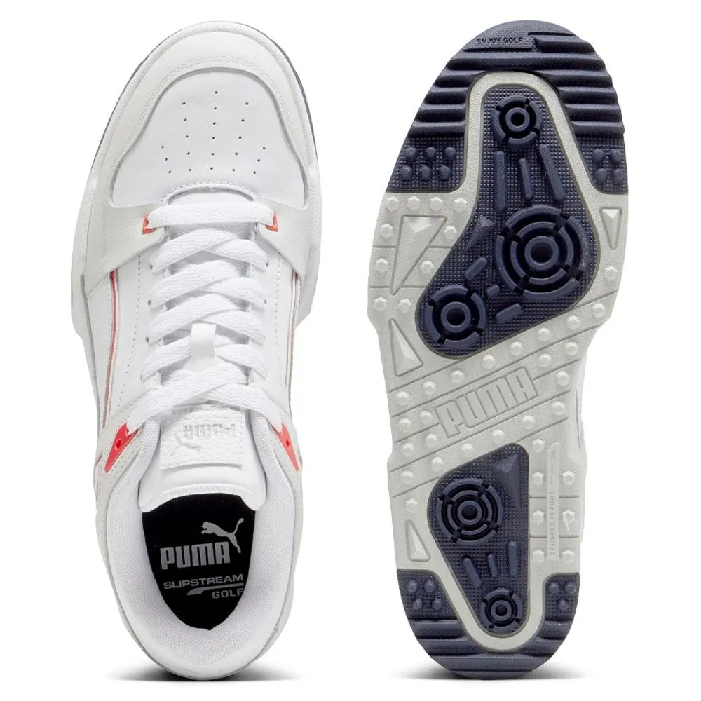 Flexible Walking Shoes, Speed Lace Sneakers, Versatile Shoes PUMA Slipstream G Spikeless Golf Shoes White/Deep Navy - 24 Men