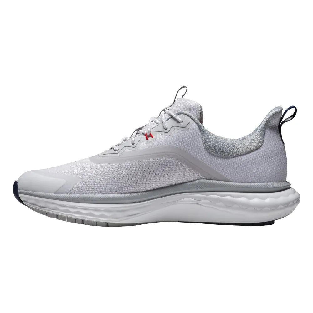 Outdoor Trainers FootJoy Quantum Spikeless Golf Shoes White/White/Gray - 25 Men