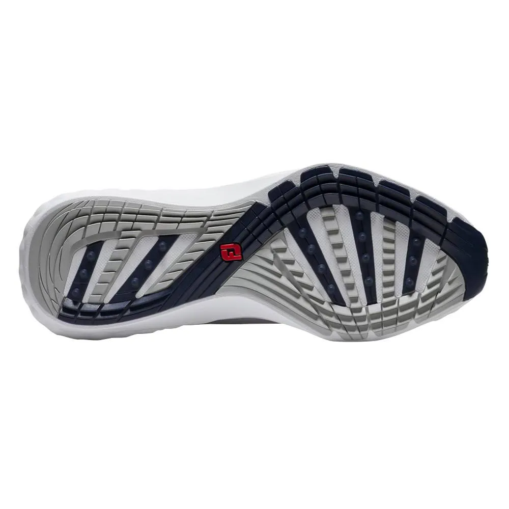 Clean Silhouette Shoes FootJoy Quantum Spikeless Golf Shoes White/White/Gray - 25 Men