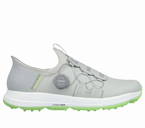 Trail Comfort Skechers Performance Go Golf Elite 5 - Slip 'In Shoes 214066 Gray Lime Medium Cloud Sole Smart Casual Shoes