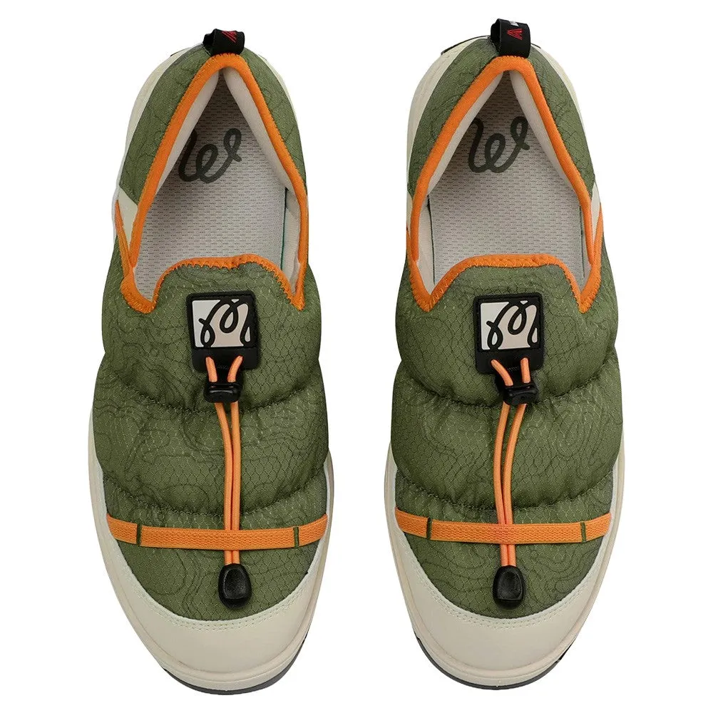 Padded Collar Shoes Malbon Winter Vacay Spikeless Golf Shoes Olive - FW25 Men