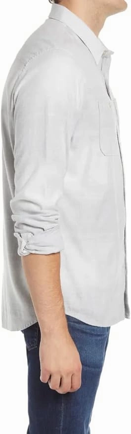 TRAVIS MATHEW 'RYA EDDIE '  BUTTON SHIRT - HEATHER GARDENIA Travis Mathew Men's Golf Apparel