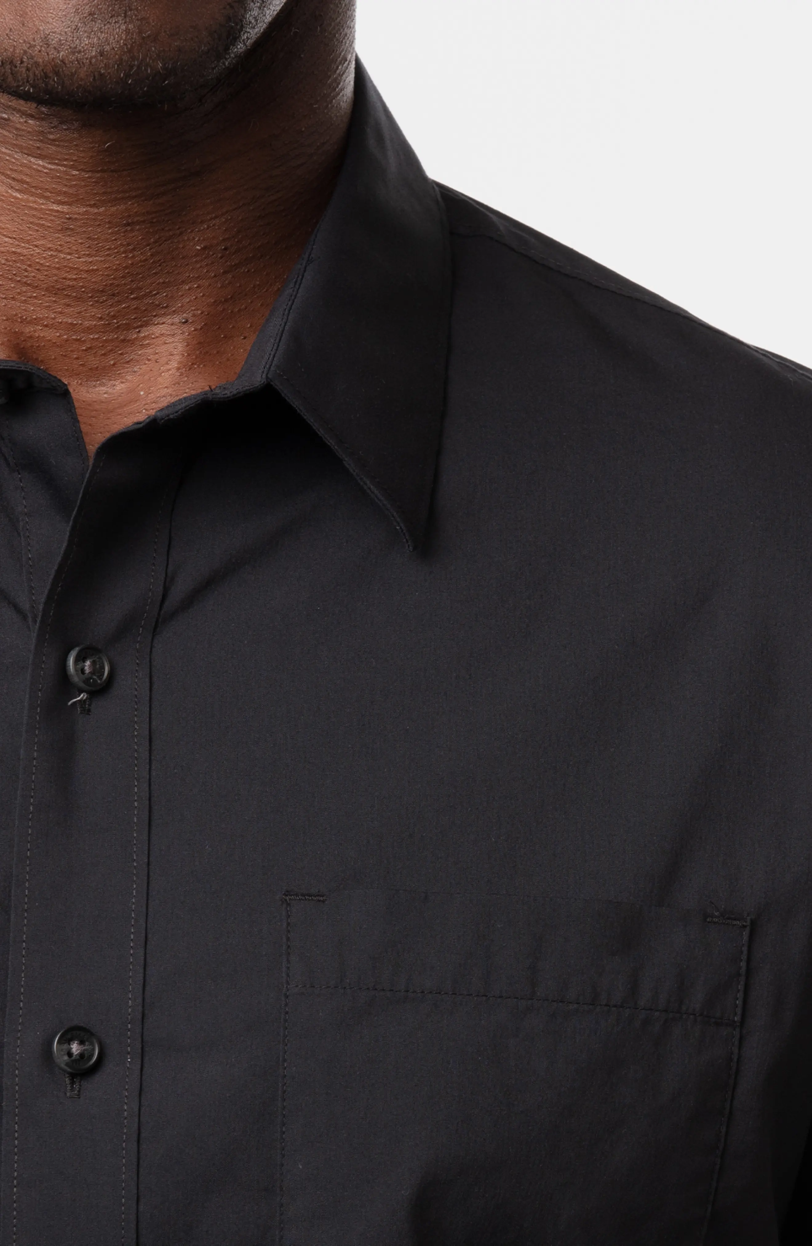 TRAVIS MATHEW ALL DECKED OUT Button Down Shirt - BLACK Travis Mathew Men's Golf Apparel