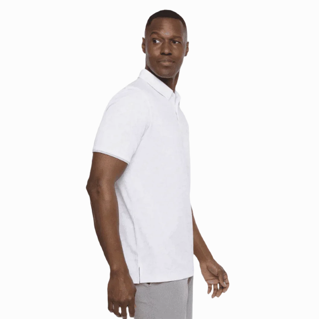 TRAVIS MATHEW ALWAYS CHILL POLO - WHITE Travis Mathew Men's Golf Apparel