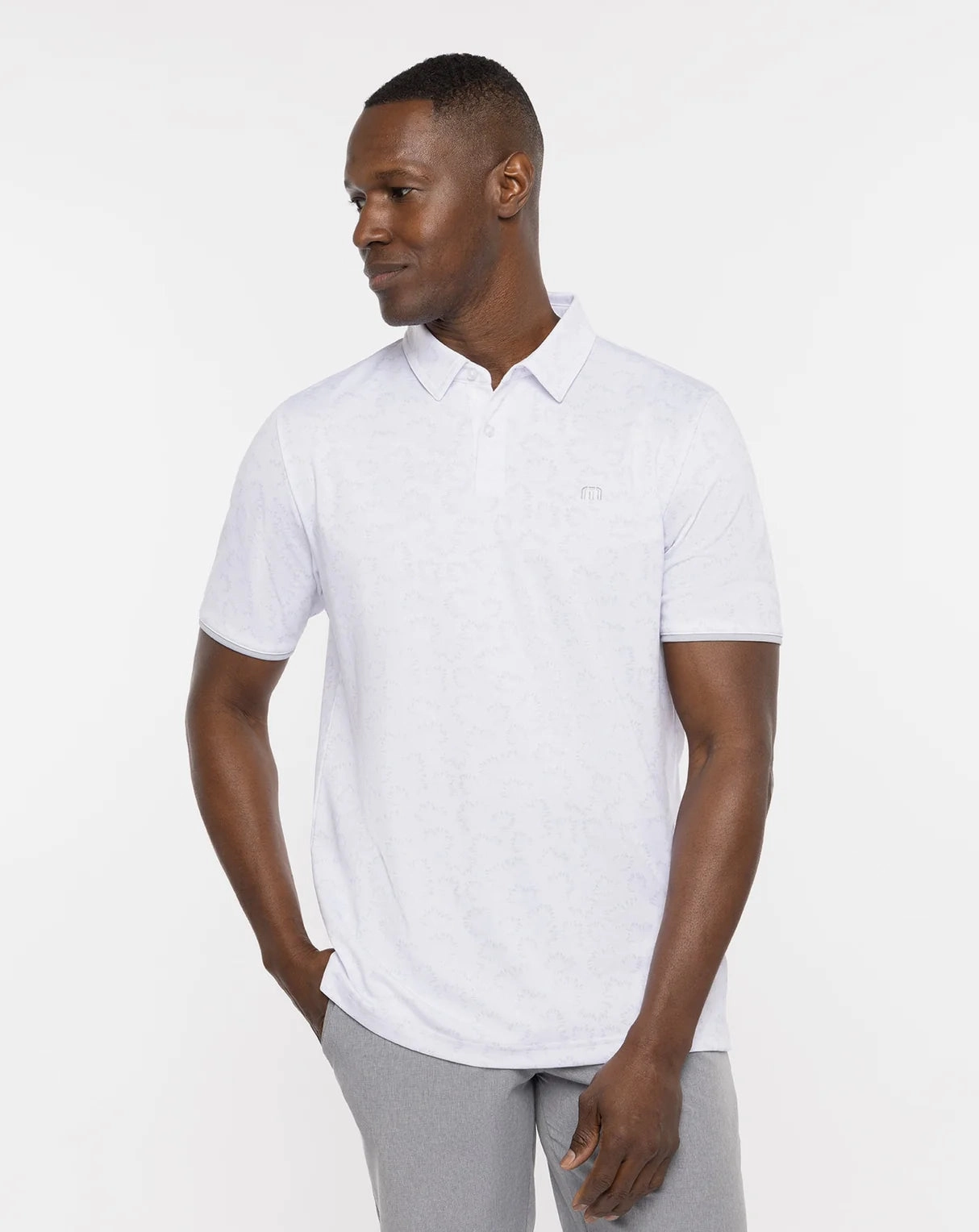 TRAVIS MATHEW ALWAYS CHILL POLO - WHITE Travis Mathew men's golf apparel