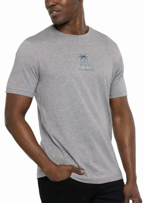 TRAVIS MATHEW BOGOTA T-SHIRT - HEATHER GREY Travis Mathew men's golf apparel