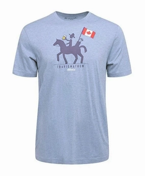 TRAVIS MATHEW COWHAND T-SHIRT - HEATHER GREY Travis Mathew men's golf apparel