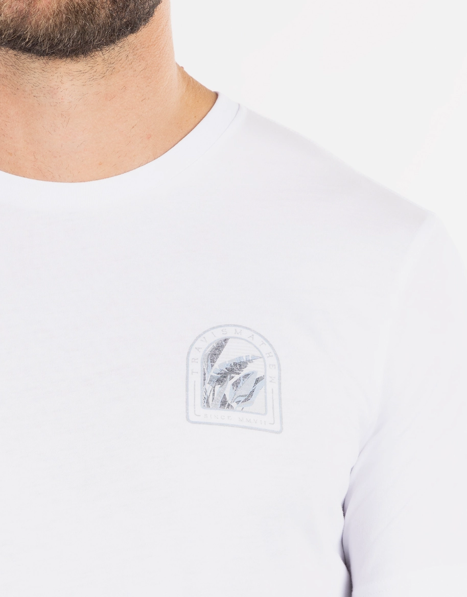 TRAVIS MATHEW DJ BOOTH T-SHIRT - WHITE Travis Mathew Men's Golf Apparel