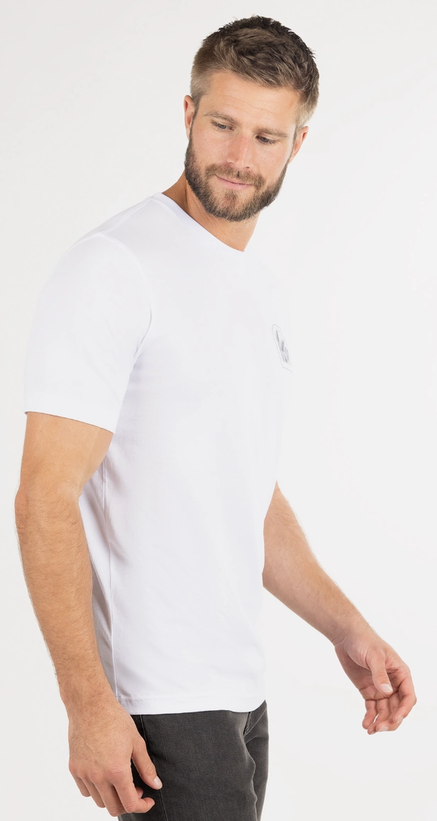 TRAVIS MATHEW DJ BOOTH T-SHIRT - WHITE Travis Mathew Men's Golf Apparel