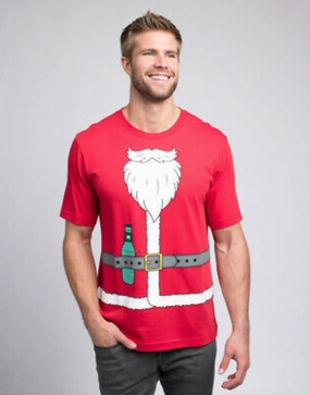 TRAVIS MATHEW FEAST CHRISTMAS T-SHIRT - RED Travis Mathew men's golf apparel