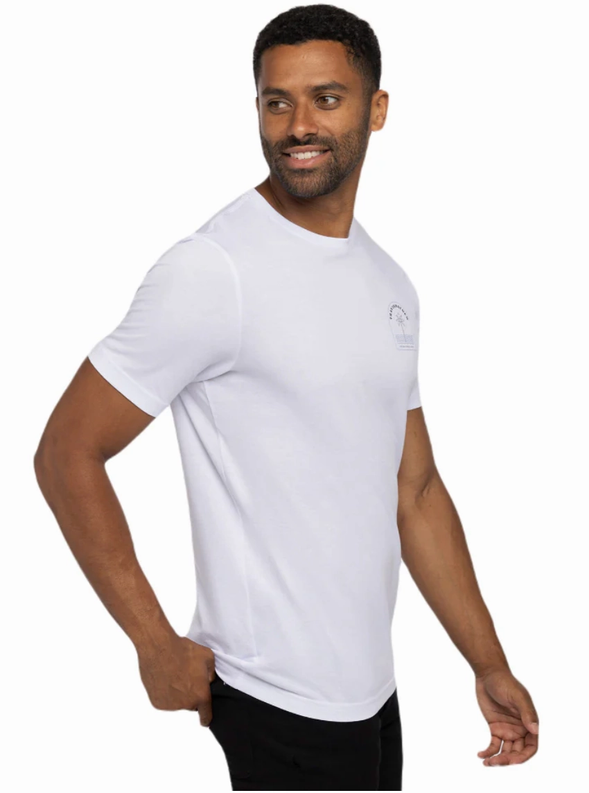 TRAVIS MATHEW HASTA LUEGO T-SHIRT - WHITE Travis Mathew Men's Golf Apparel