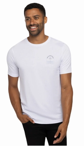 TRAVIS MATHEW HASTA LUEGO T-SHIRT - WHITE Travis Mathew men's golf apparel