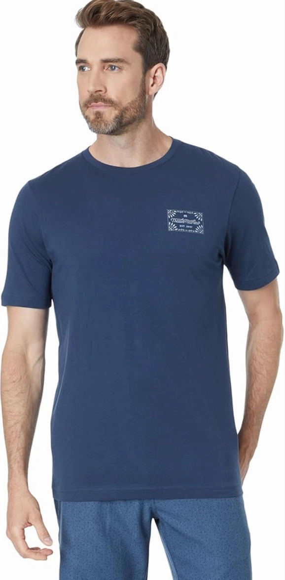 TRAVIS MATHEW JALAPENO T-SHIRT - DRESS BLUES Travis Mathew men's golf apparel