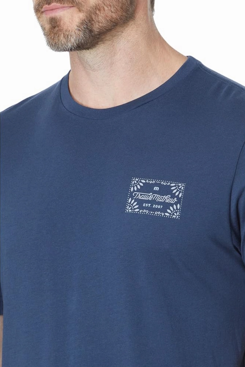 TRAVIS MATHEW JALAPENO T-SHIRT - DRESS BLUES Travis Mathew Men's Golf Apparel