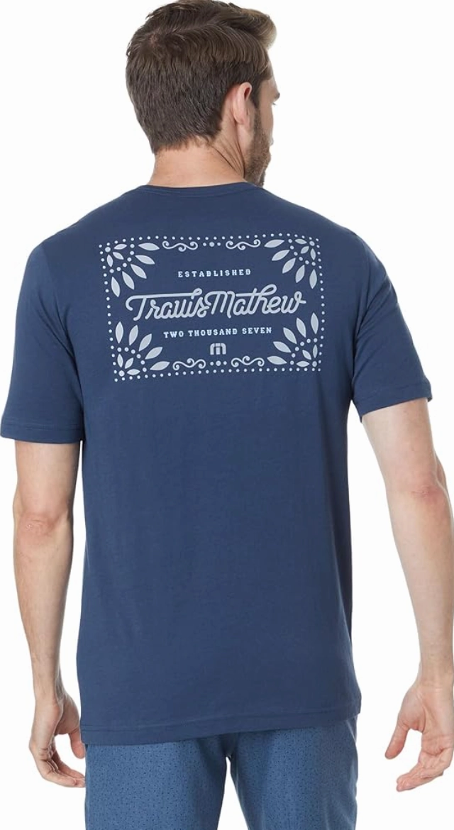 TRAVIS MATHEW JALAPENO T-SHIRT - DRESS BLUES Travis Mathew Men's Golf Apparel