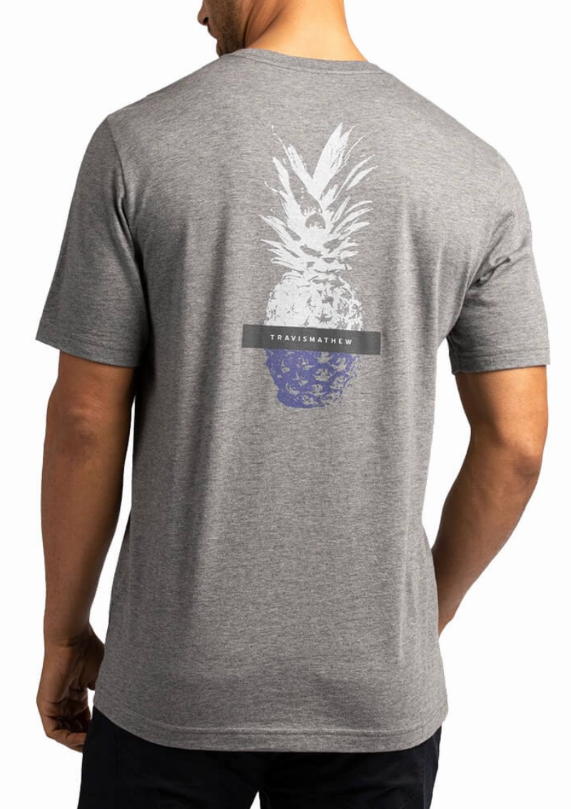 TRAVIS MATHEW LA PLAYA T-SHIRT - HEATHER QUIET SHADE Travis Mathew Men's Golf Apparel