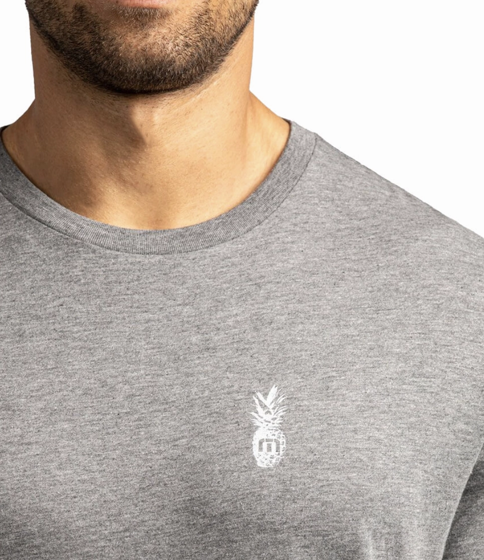 TRAVIS MATHEW LA PLAYA T-SHIRT - HEATHER QUIET SHADE Travis Mathew Men's Golf Apparel