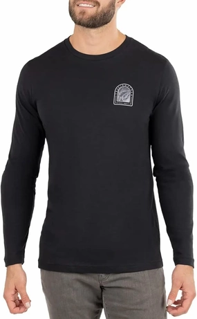 TRAVIS MATHEW LEARN THE ROPES LONG SLEEVE - BLACK Travis Mathew men's golf apparel