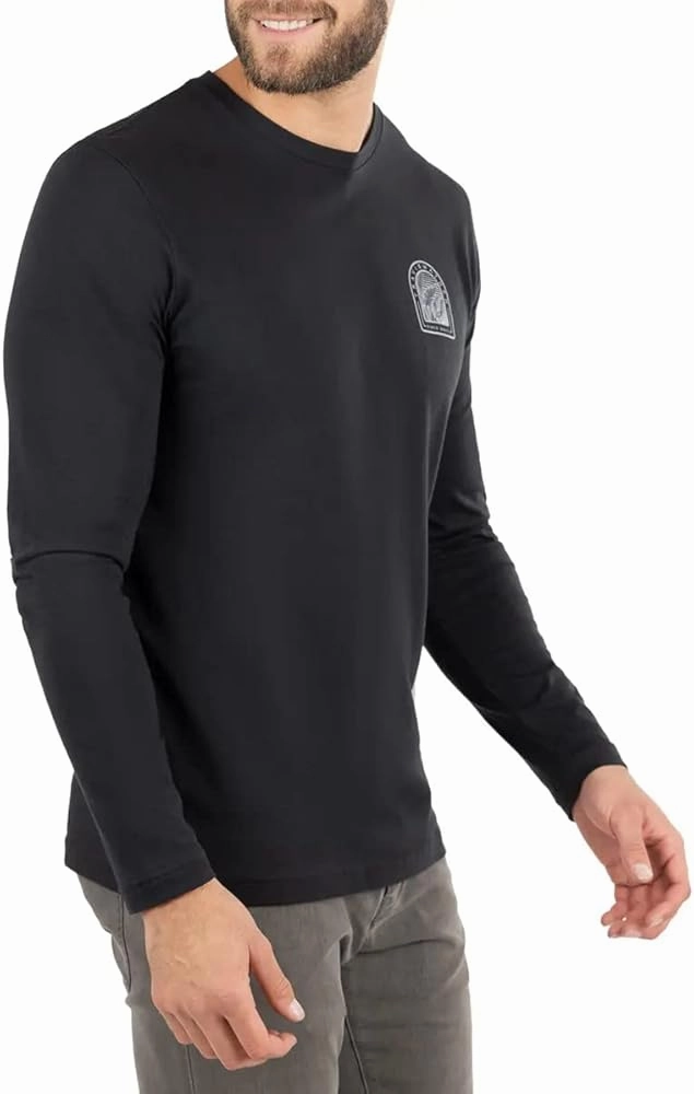 TRAVIS MATHEW LEARN THE ROPES LONG SLEEVE - BLACK Travis Mathew Men's Golf Apparel